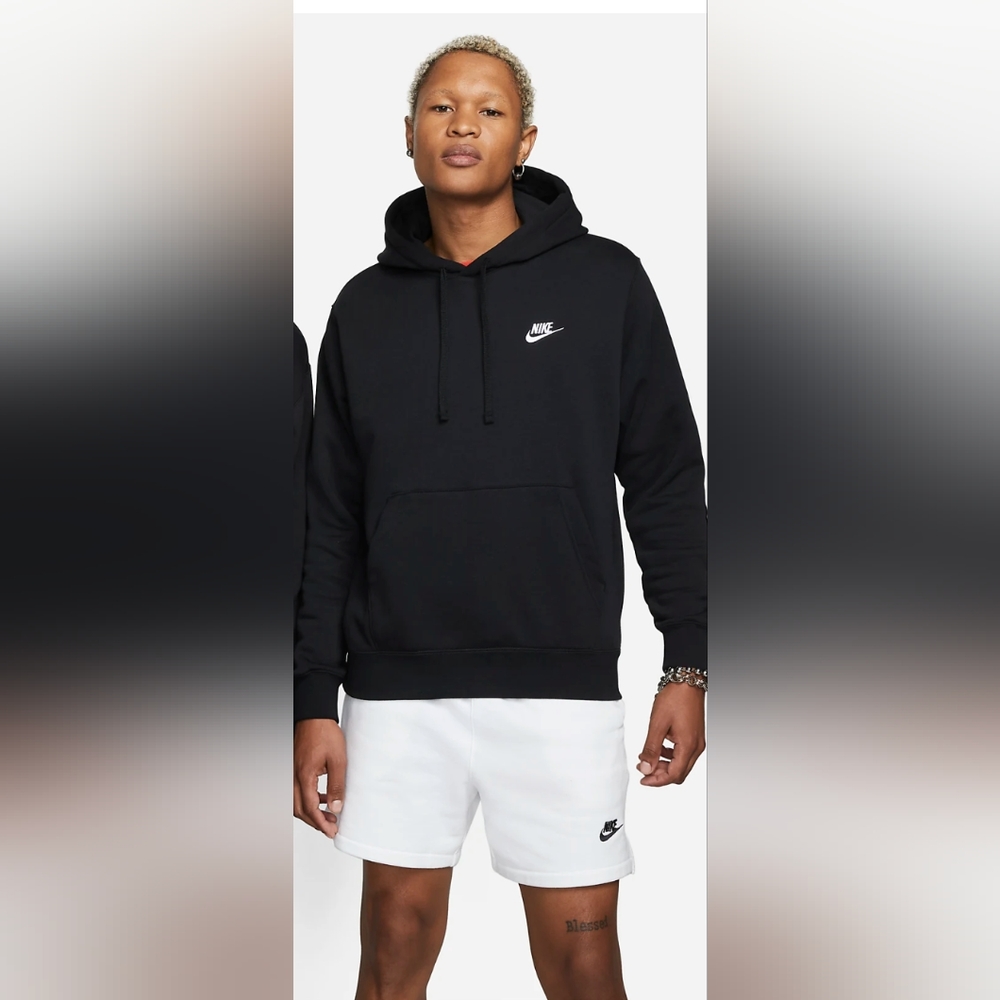 Mens sportswear black hoodie